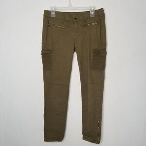 Sneak Peek Low Rise Olive Green Skinny Jeans Size 9